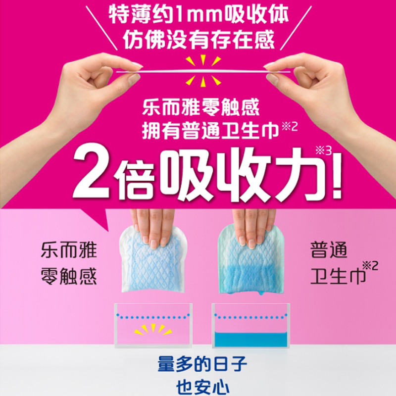 日本花王卫生巾日用夜用姨妈巾棉柔护翼亲肤干爽超薄透气经期安心-图0