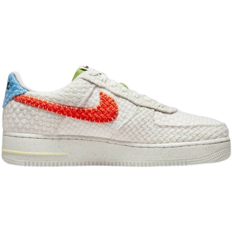 耐克Nike Air Force 1 编制棉麻鞋面 空军一号板鞋 DV2112 001 - 图2