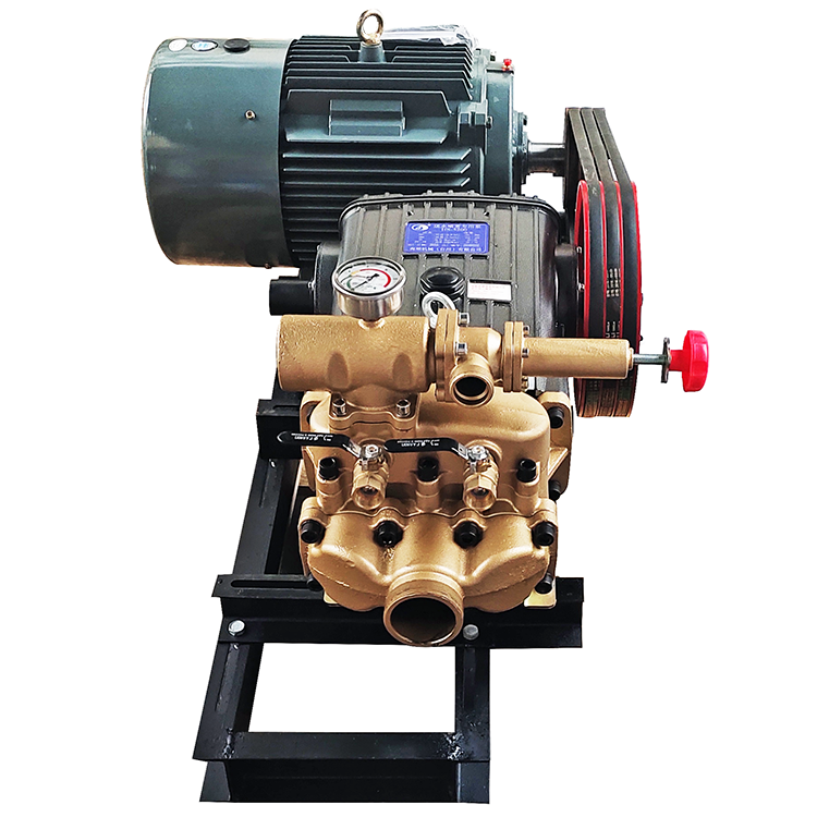 380V铜电机18.5KW配海顺5200型三缸柱塞泵高压清洗喷雾器抽水 2寸 - 图0