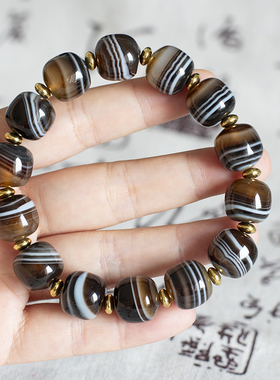 缠丝玛瑙老形手串礼物民族风