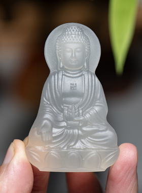 天然红玛瑙阿弥陀佛吊坠