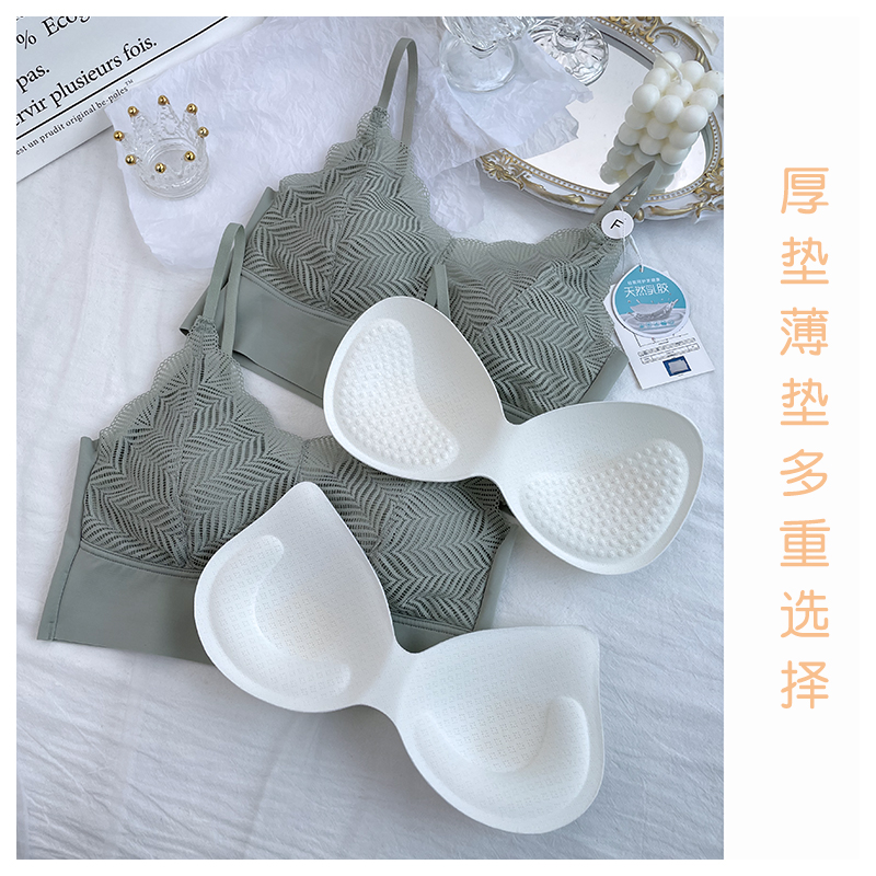 黛美芮5092乳胶胸垫美背无痕裹胸文胸性感舒适抹胸内衣女厚薄可选-图1