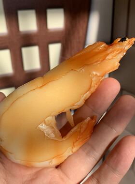 加大号仿真大虾仁模型道具pvc硅胶熟虾装饰品 摆件挂饰挂件演出