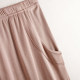ໂສ້ງຂາຍາວແບບກະໂປ່ງແບບ retro ແອວສູງ