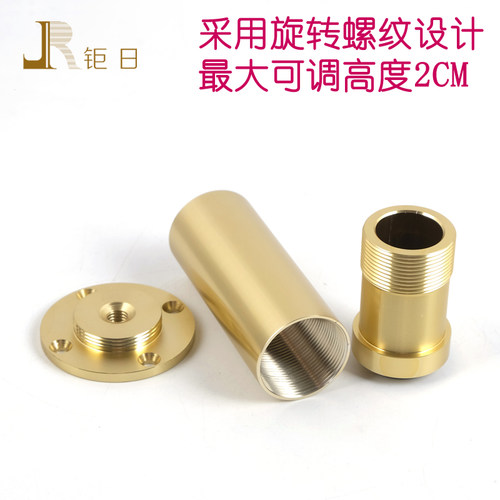 北欧轻奢铝合金沙发脚可调节黑色茶几脚中式金色浴室柜电视柜脚 - 图1
