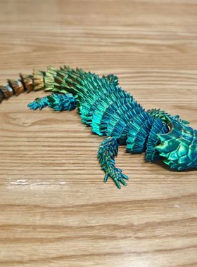 石龙子蜥蜴关节一体可活动仿真摆件模型装饰创意新款儿童玩具