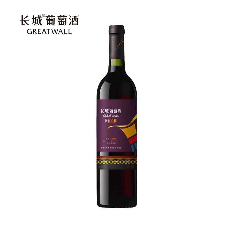 中粮长城金爵精品赤霞珠干红葡萄酒红酒近海葡园馥郁果香初级餐酒