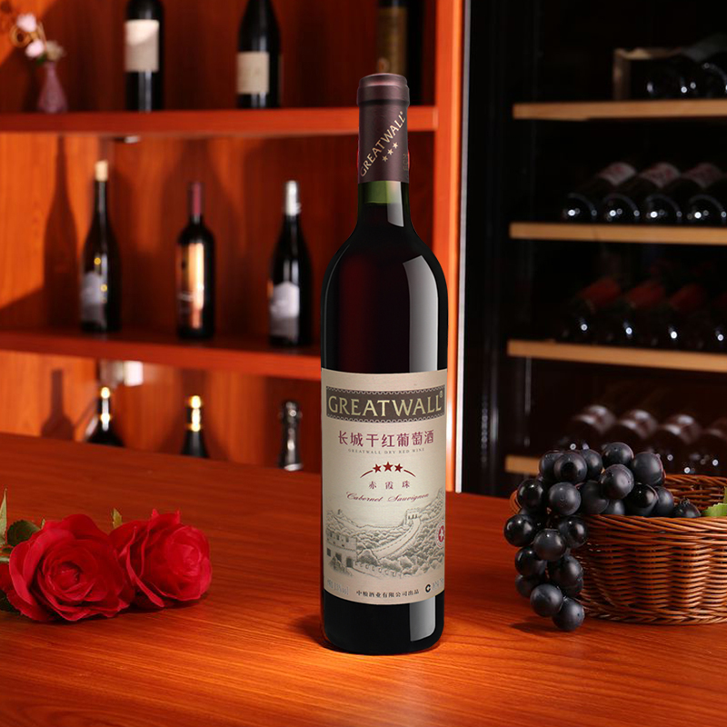 中粮长城三星赤霞珠干红整箱6瓶 长城葡萄酒干红静态葡萄酒