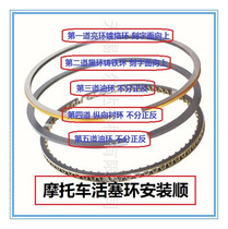 Zongshen Cross-country Skyscraper Whiteboard Machine Saiwordmachine Huayang T4 Zhenglin CQR250 Air-cooled CB250 Piston Piston Ring