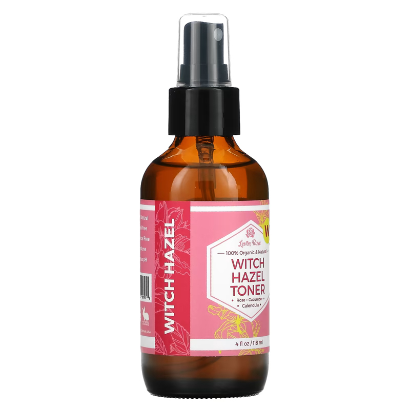 Leven Rose全有机天然金缕梅爽肤水Witch Hazel Toner118毫升