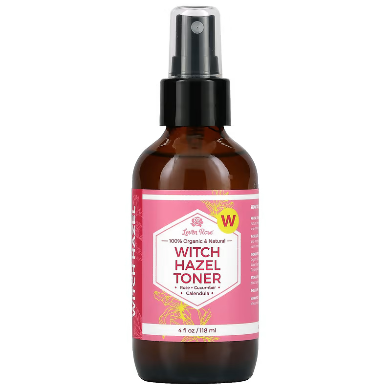 Leven Rose全有机天然金缕梅爽肤水Witch Hazel Toner118毫升