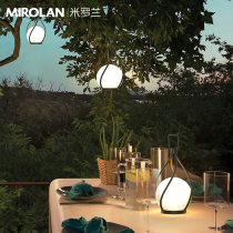 Outdoor Hanging Lamp Villa Courtyard Lamp Charging Portable Lamp Outdoor Garden Light Waterproof Decorative Lamp Atmosphere Light Camping Light