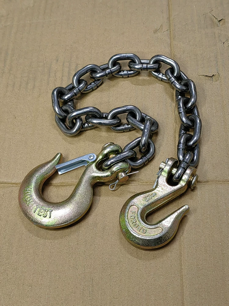 Factory forklift dedicated multi -functional chain chain, sheep hook double hook double hook with iron chain hook dual -chain hanging
