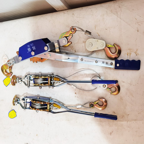 邦强牌双钩紧线器拉紧器2吨3吨4吨钢丝绳牵引器电力手扳紧绳器 - 图1