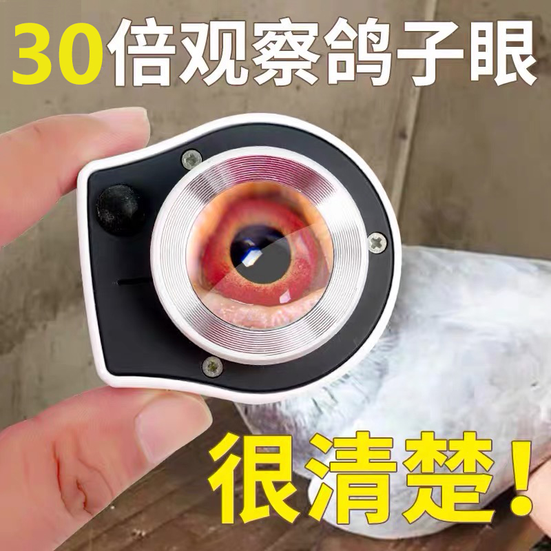 USB充电款30倍放大镜台灯高清看鸽眼印刷网点织物经纬密度照布镜 - 图2