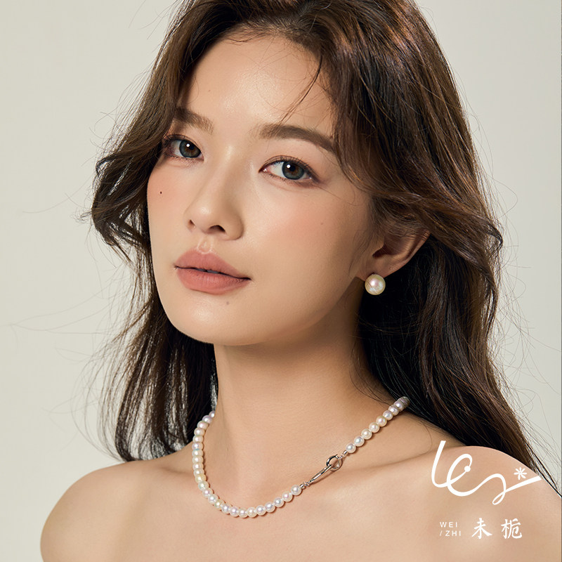 未栀 天然爱迪生珍珠耳钉S925银极光淡水大耳环强光微瑕 媲美澳白,淘宝优惠券,粉丝福利购,淘宝优惠卷