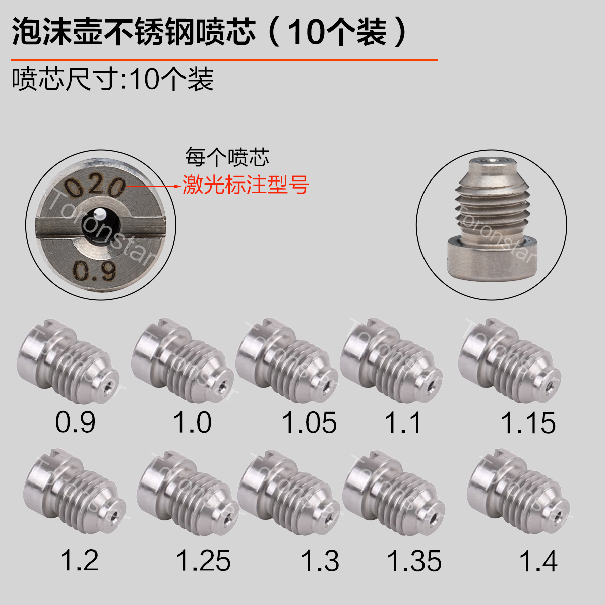 特调PA泡沫壶喷芯改装配件滤网进水喷嘴亿力威克士绿田高压洗车机 - 图1