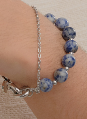 LIFEHOLIC蓝点石拼接轻奢手链