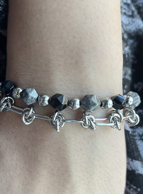 高级感钛钢手链男生情侣小众原创