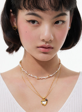 BORNTOBOOM男女周雨彤珍珠项链