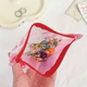 Multifunctional PVC cartoon transparent color jelly bag, toiletry bag storage bag, makeup bag 11.5*14.5cm