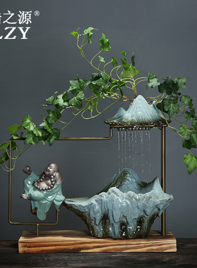 流水摆件禅意风乔迁雾化加湿器