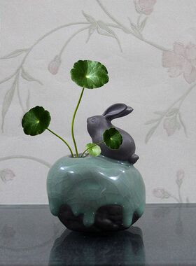 陶瓷摆件居家台面花瓶小号装饰品