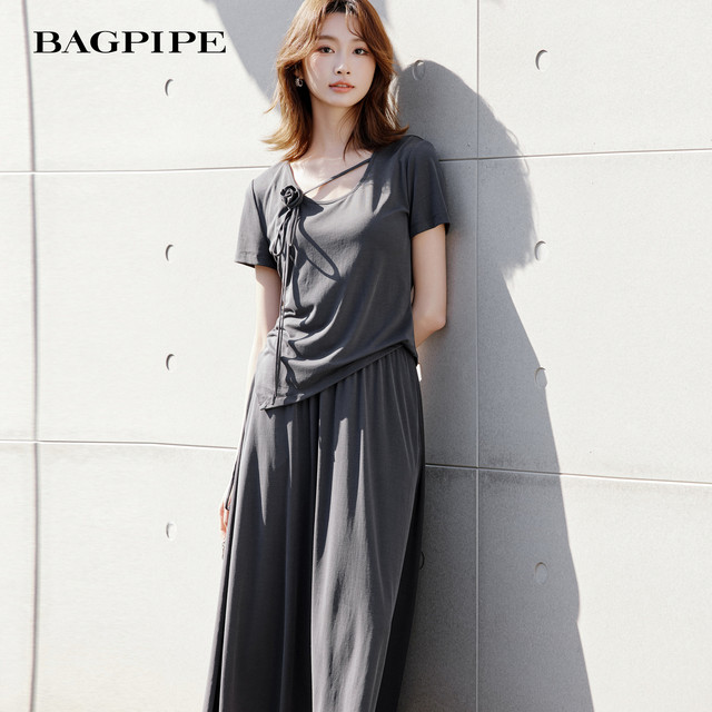 Bagpipe 2026 ສິ້ນກະໂປງແອວແບບຍືດເຍື້ອໃນລະດູຮ້ອນໃໝ່, ລະບາຍອາກາດ, ສະດວກສະບາຍ, ຫຼຸດຜ່ອນອາຍຸແລະກະໂປງຍາວທີ່ສະດວກສະບາຍໃນການເດີນທາງ