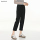 Bagpipe 2025 Autumn New Style Slim High Waist Slim Versatile Temperament Eight-Point Pants Women's Simple Commuting Pants