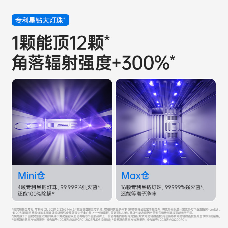 SnowBear小白熊星钻双舱奶瓶消毒柜婴儿宝宝专用烘干紫外线三合一,淘宝优惠券,粉丝福利购,淘宝优惠卷