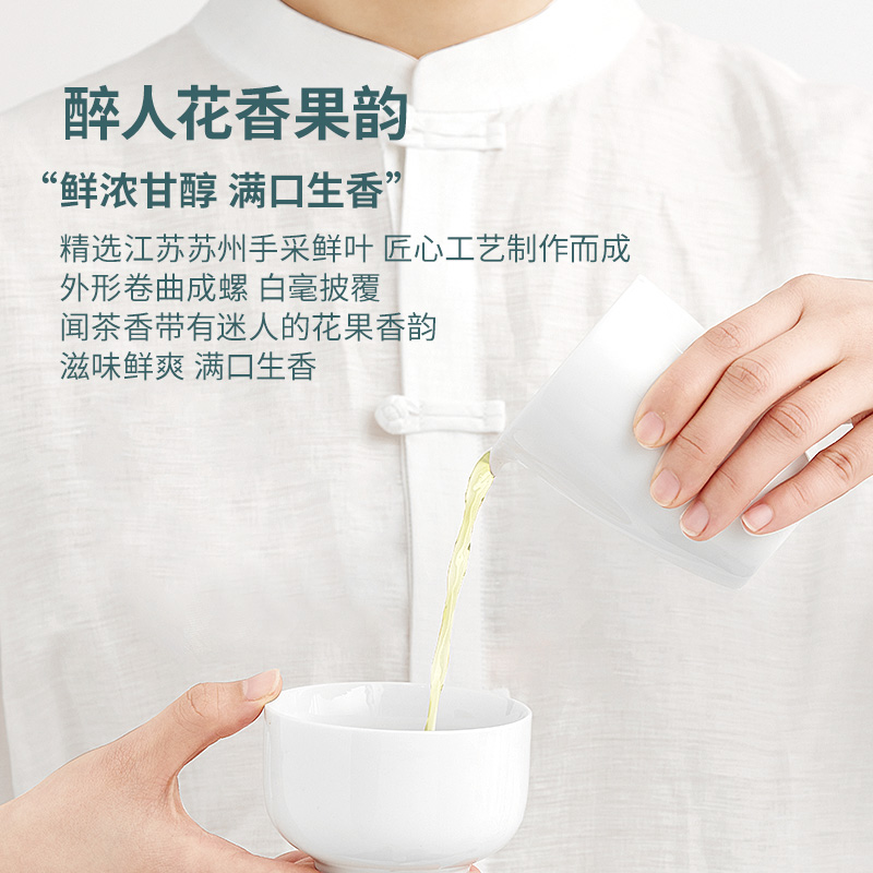 2024新茶卢正浩明前特级二等洞庭碧螺春茶叶绿茶春茶传统纸包150g - 图1