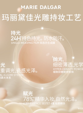 【U先】玛丽黛佳代900目自然肌理粉霜粉底液油皮气垫遮瑕持妆10g