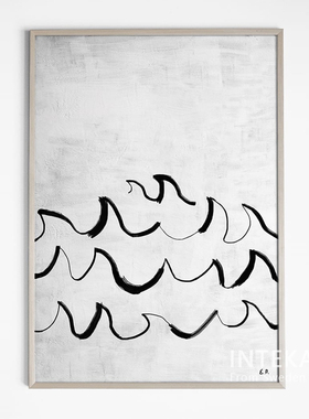 瑞典海浪抽象风装饰画官方授权