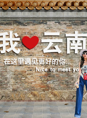 网红云南民族风餐饮壁挂画