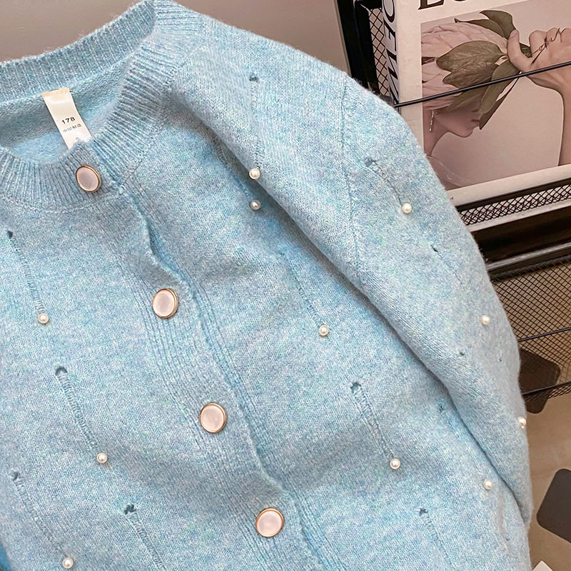 300斤特大码女装秋春250重工钉珠高级感法式甜美显瘦毛衣针织开衫,淘宝优惠券,粉丝福利购,淘宝优惠卷