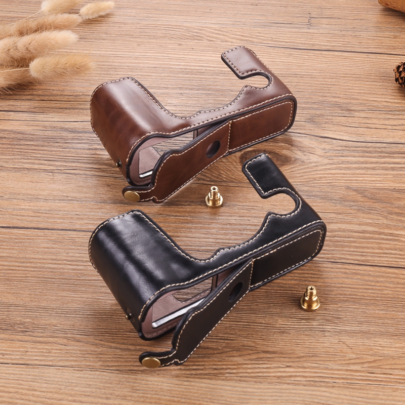 适用富士GFX100S底座50R50S二代 X100F/T皮套XE3/2半套PRO3相机包 - 图0