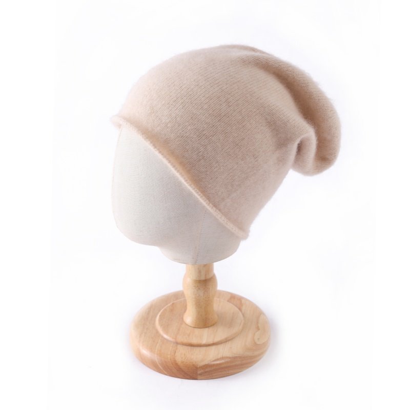 冬季 新100%山羊绒堆堆帽男女通用卷边针织帽冷帽欧美COS风遮耳帽,淘宝优惠券,粉丝福利购,淘宝优惠卷