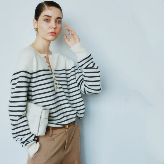French style 2026 new autumn and winter women's loose cashmere sweater