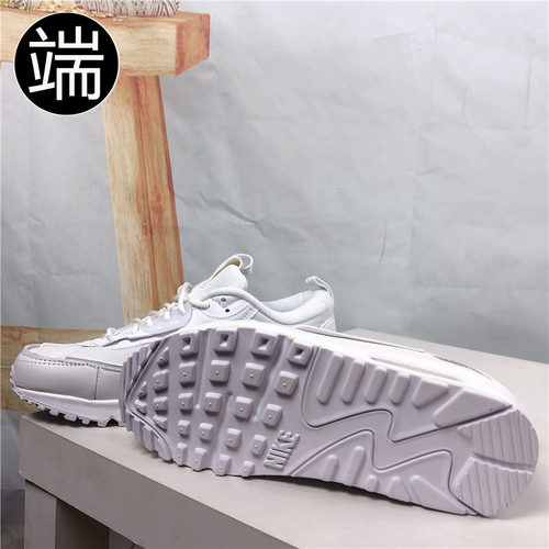 Nike耐克 Air Max 90 Scrap 解构复古 女子气垫跑步鞋 DM9922-101 - 图2