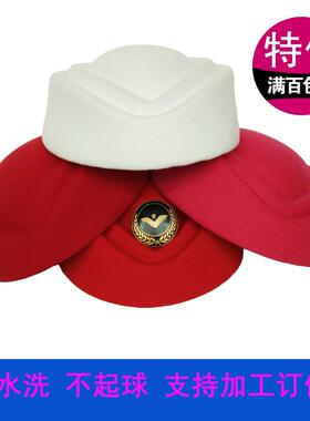 仿羊毛呢演出帽女士贝雷帽子丝巾