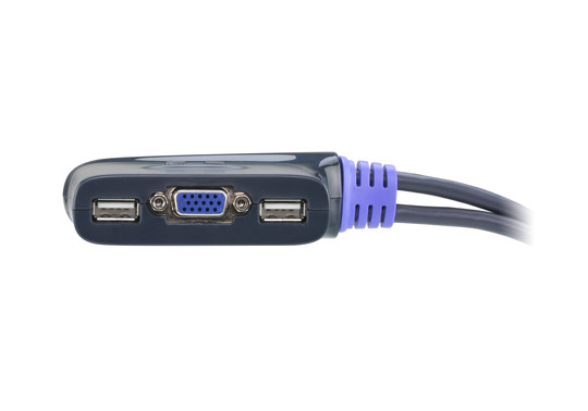 ATEN CS62US KVM VGA switch, two in and one out, computer keyboard and mouse converter