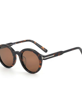 防紫外线圆框时尚男女通用墨镜