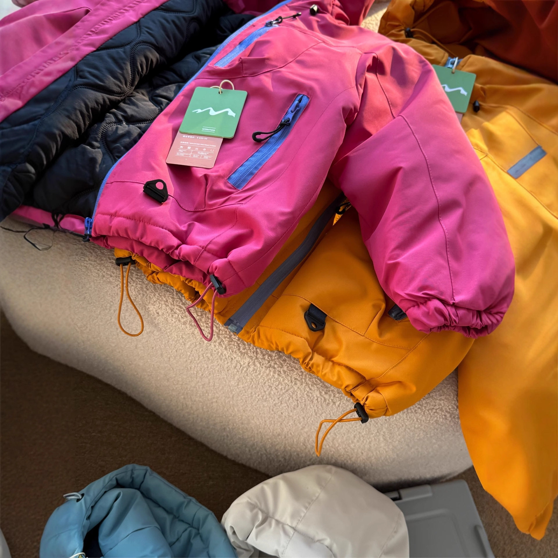 冬季新款中大童连帽加棉冲锋衣外套冬季户外抗风保暖儿童棉服,淘宝优惠券,粉丝福利购,淘宝优惠卷