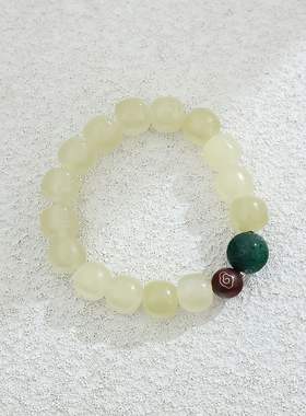 国风祥云珠回纹珠星月菩提手串女