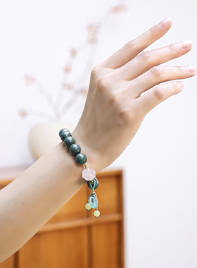 蓝药师平安扣合香珠药香珠手串女