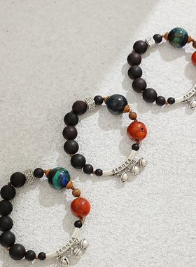 黑油降真香凤凰青金贵女新中手串