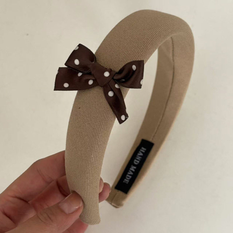 焦糖色波点蝴蝶结发夹发圈方巾甜美发箍头箍发绳发饰新款,淘宝优惠券,粉丝福利购,淘宝优惠卷