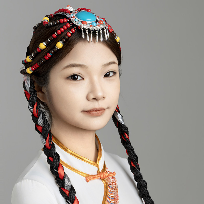 藏族头饰串珠DIY手工民族风发饰彩色装饰苍穹唤舞蹈演出服艺考西,淘宝优惠券,粉丝福利购,淘宝优惠卷