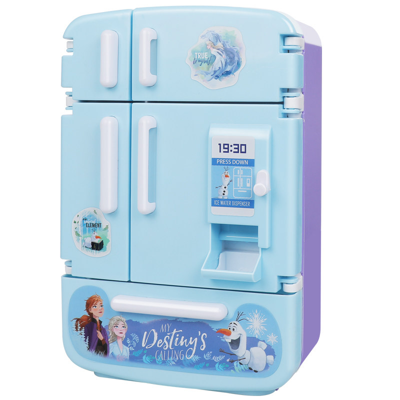 迪士尼冰雪奇缘2玩具仿真女孩冰箱 睿明熙家居过家家玩具