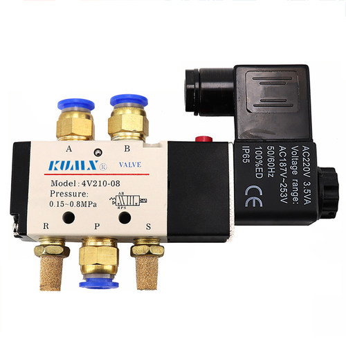 电磁阀气缸4v210二位五通4V210-08 4V310-10 4V410-15气阀4V11006 - 图3